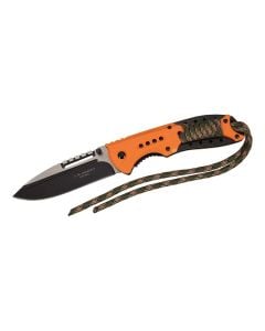 Herbertz En-hånds Foldekniv m/snøre - Sort/Orange
