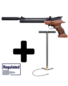 Diana Bandit Regulated PCP-Luftpistol inkl. PCP-Pumpe - 4,5 mm.